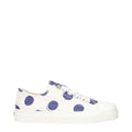 Moschino Weiße Stoff-Sneaker mit niedrigem Schaft