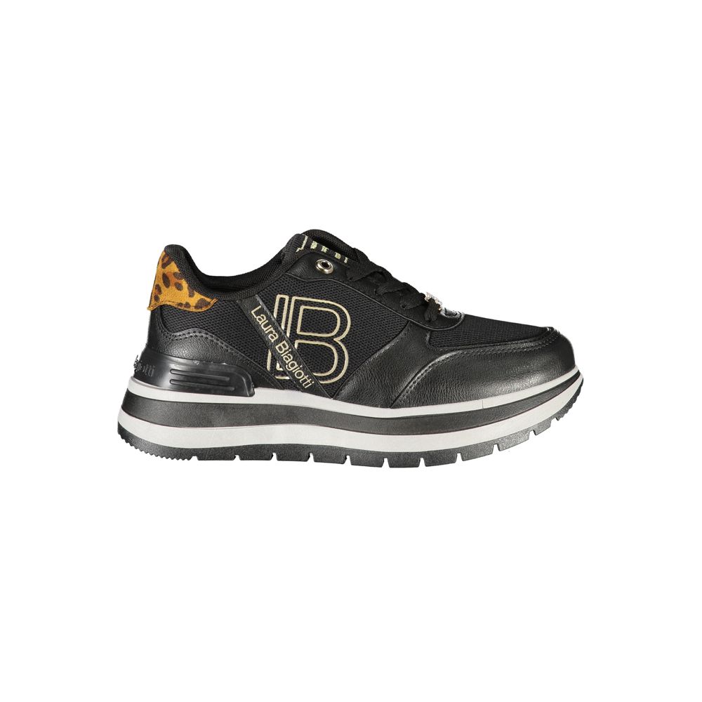 Laura Biagiotti Schwarzer Damen-Sneaker aus Polyester
