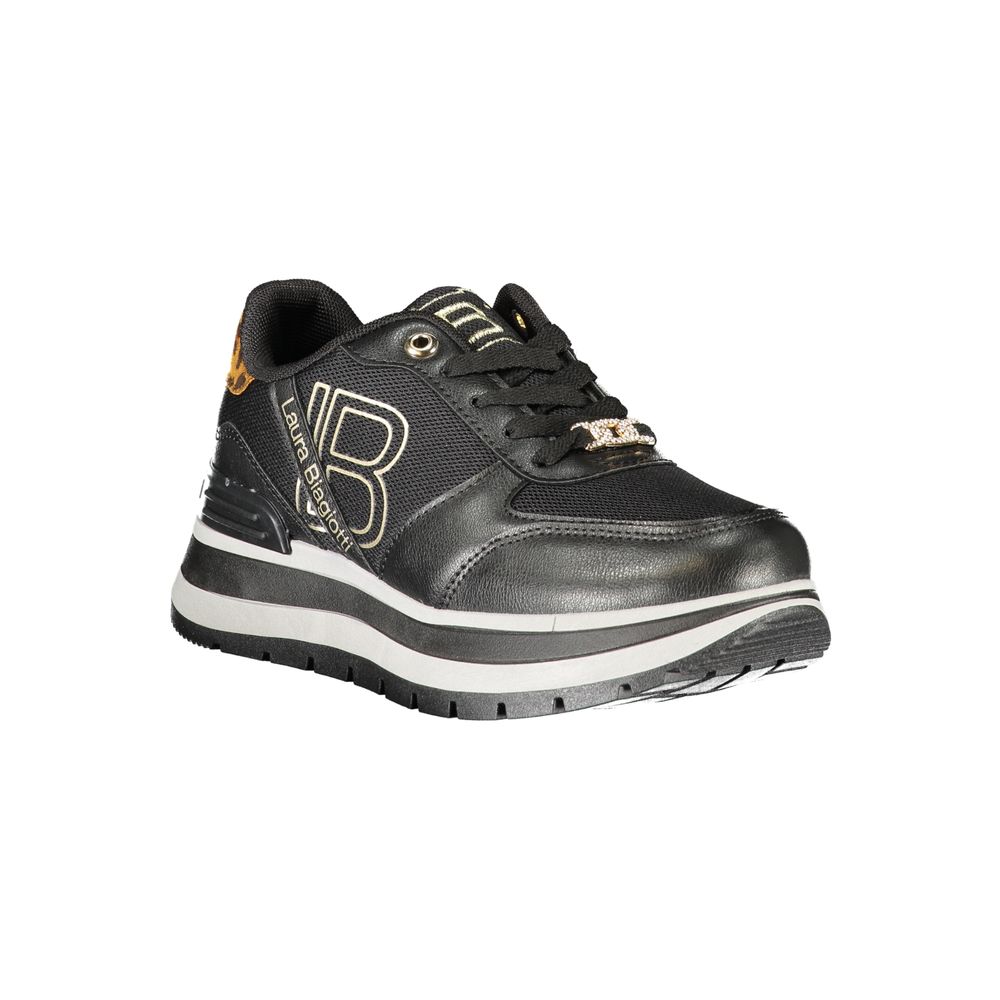 Laura Biagiotti Schwarzer Damen-Sneaker aus Polyester