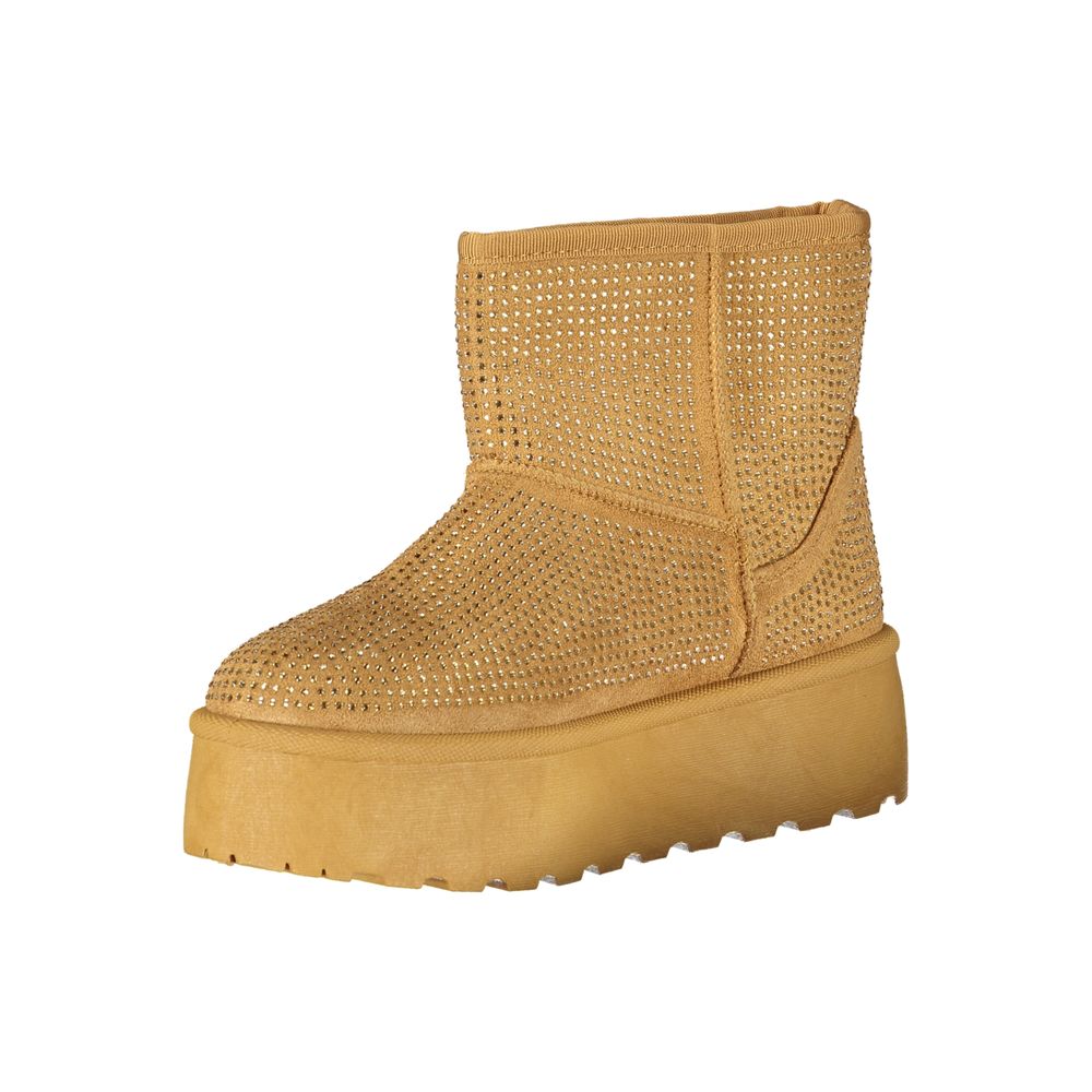 Laura Biagiotti Brauner Polyester Damenstiefel