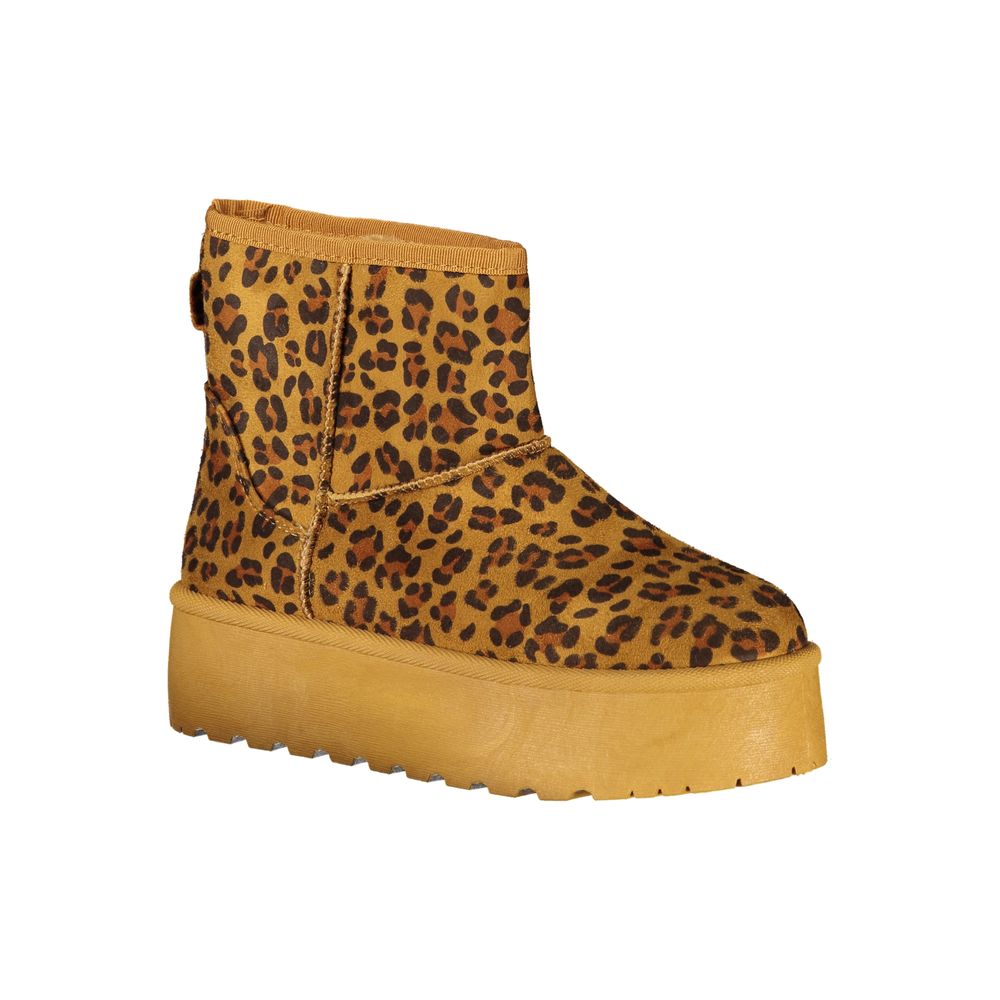 Laura Biagiotti Brauner Polyester Damenstiefel