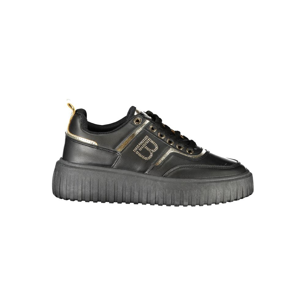 Laura Biagiotti Schwarzer Damen-Sneaker aus Polyester