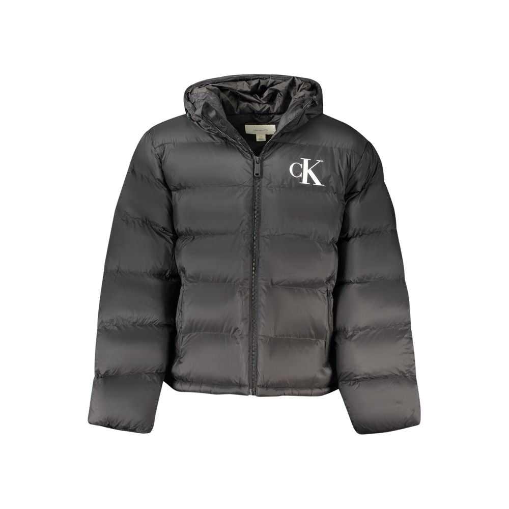 Calvin Klein Schwarze Polyamid-Herrenjacke