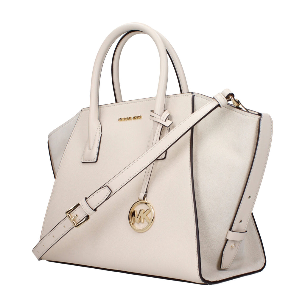 Michael Kors Beige Leder Handtasche
