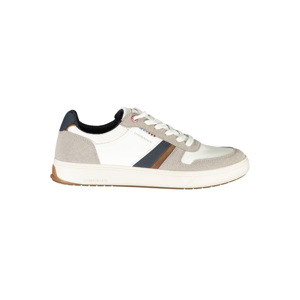 Lumberjack Weißer Herren-Sneaker aus Polyurethan