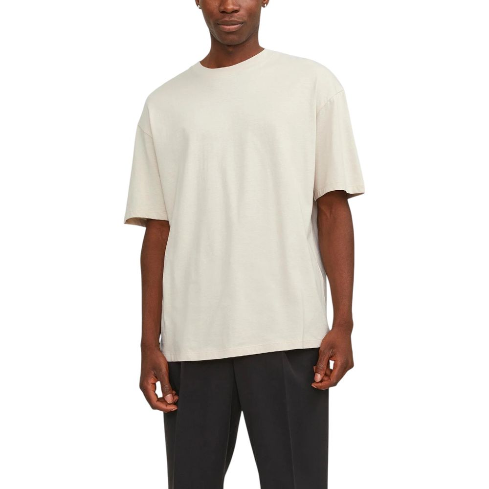 Jack Jones Beiges Baumwoll-T-Shirt