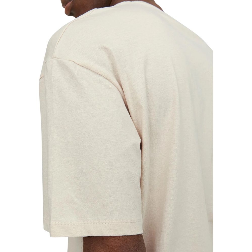Jack Jones Beiges Baumwoll-T-Shirt