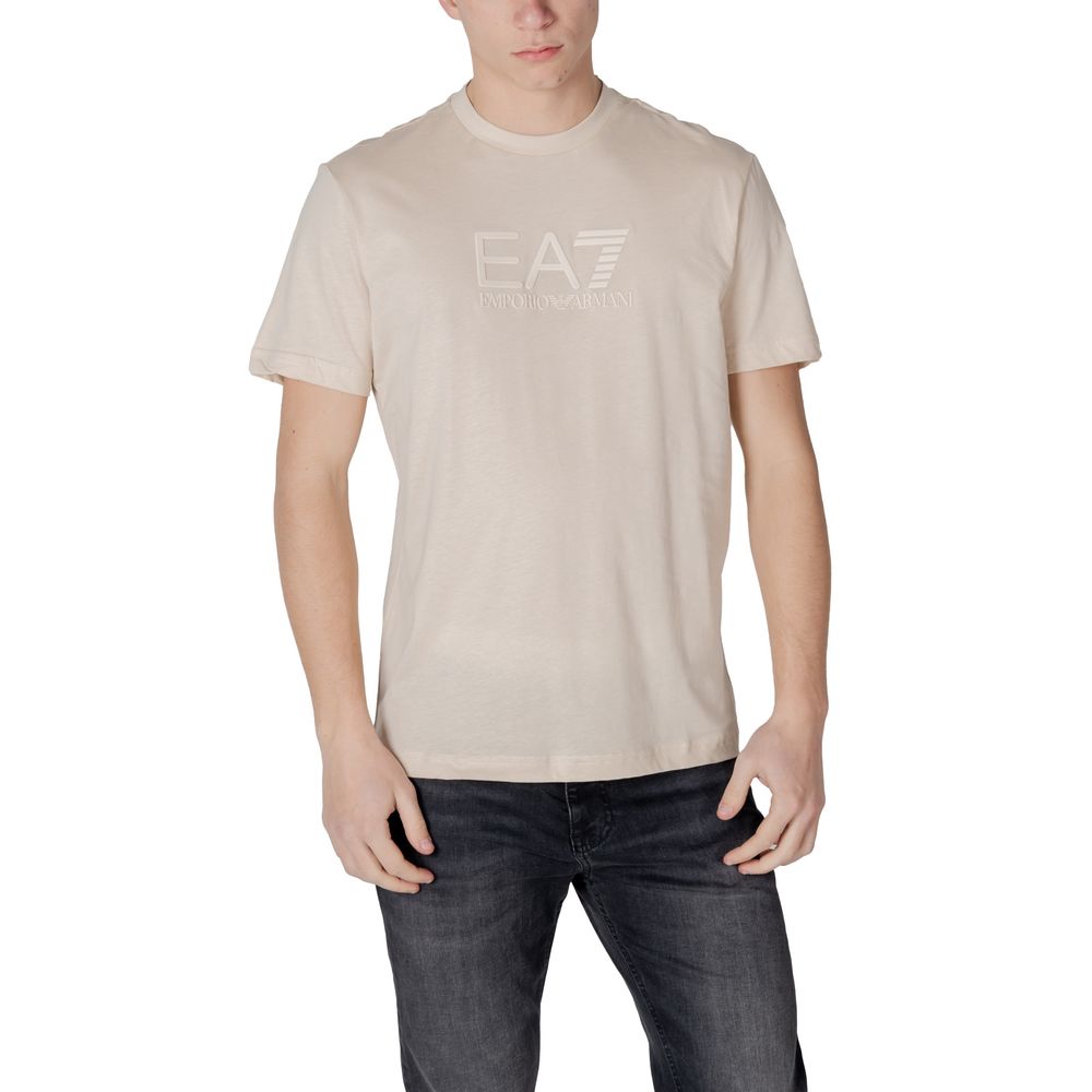 EA7 Emporio Armani Weißes Poloshirt aus Baumwolle