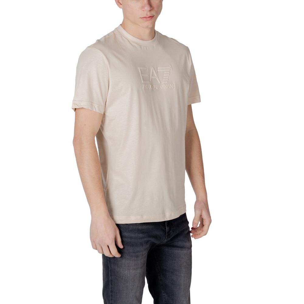 EA7 Emporio Armani Weißes Poloshirt aus Baumwolle
