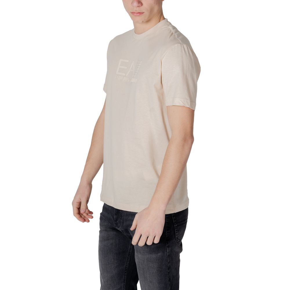 EA7 Emporio Armani Weißes Poloshirt aus Baumwolle