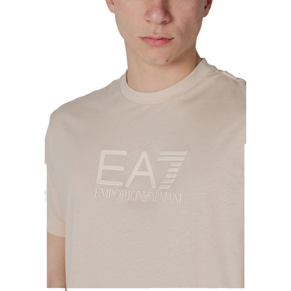 EA7 Emporio Armani Weißes Poloshirt aus Baumwolle