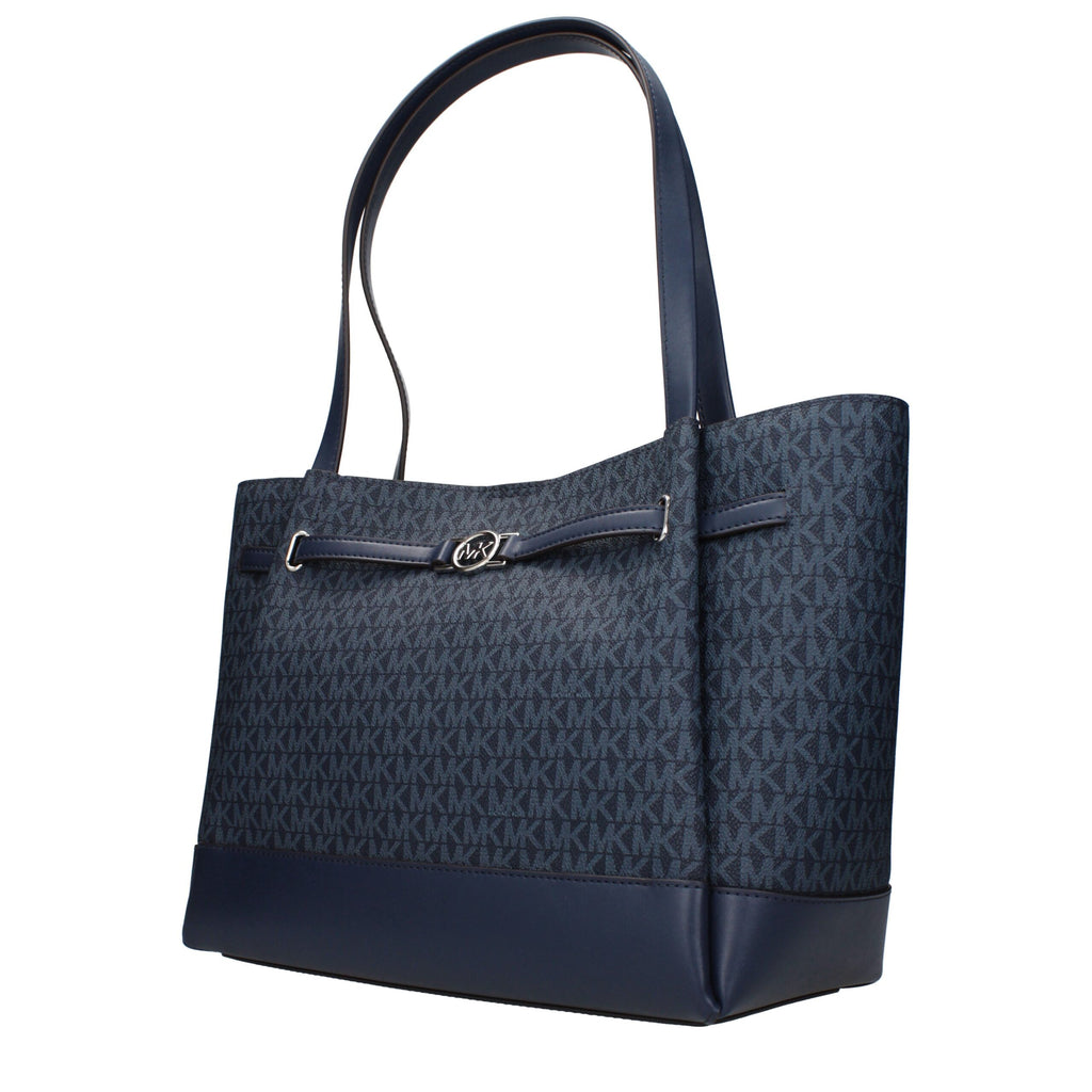 Michael Kors Blaue Stoff-Umhängetasche