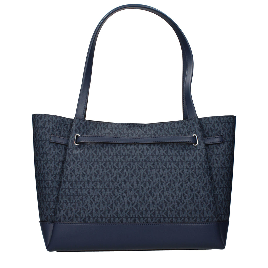 Michael Kors Blaue Stoff-Umhängetasche