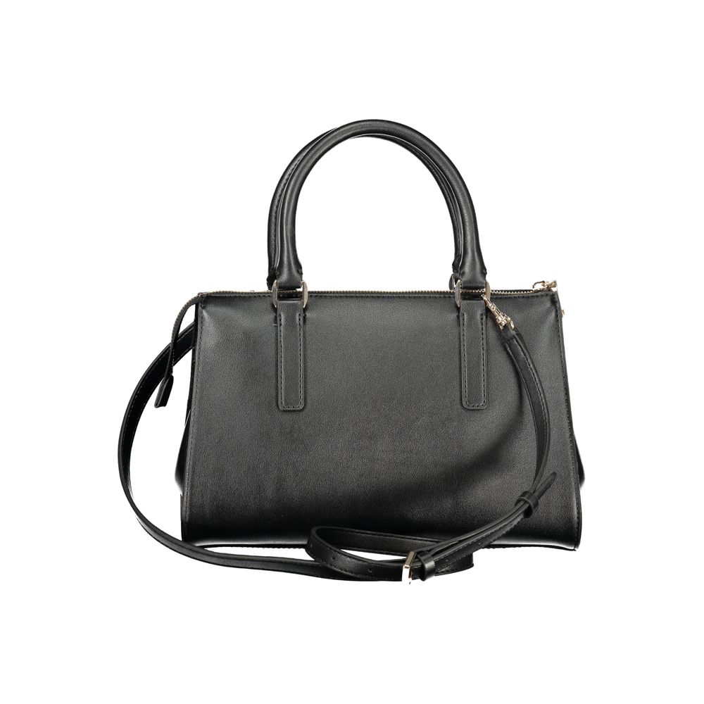 Guess Jeans Schwarze Damen-Handtasche aus Polyurethan