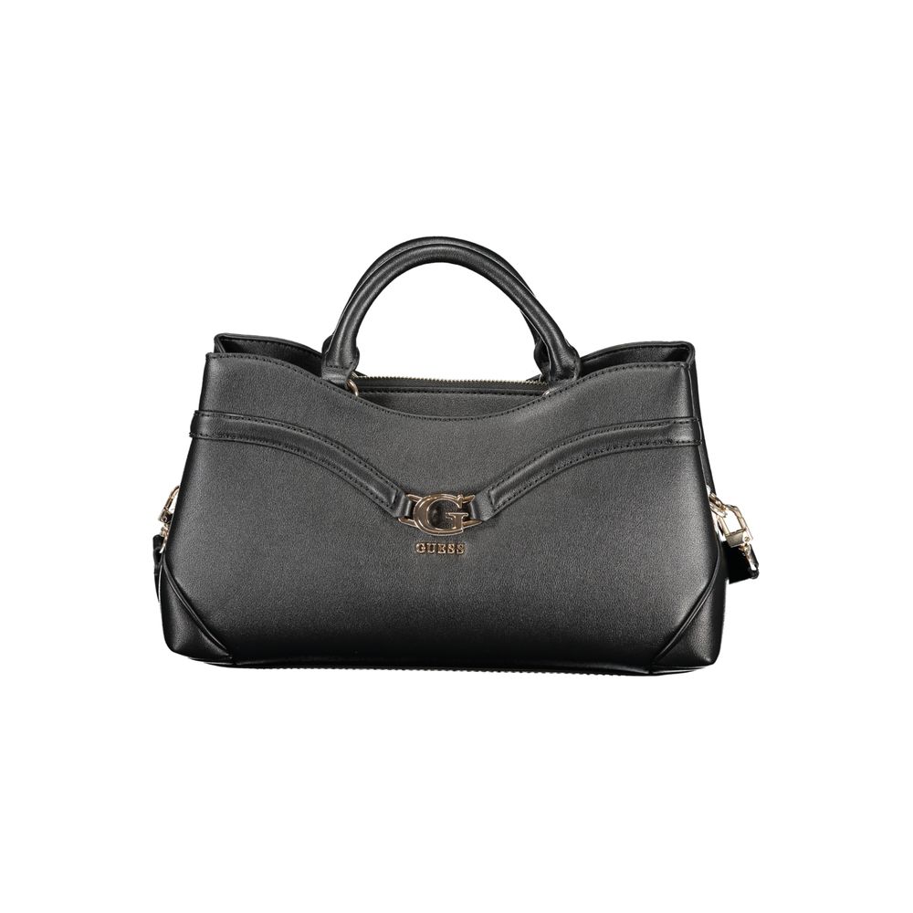 Guess Jeans Schwarze Damen-Handtasche aus Polyurethan