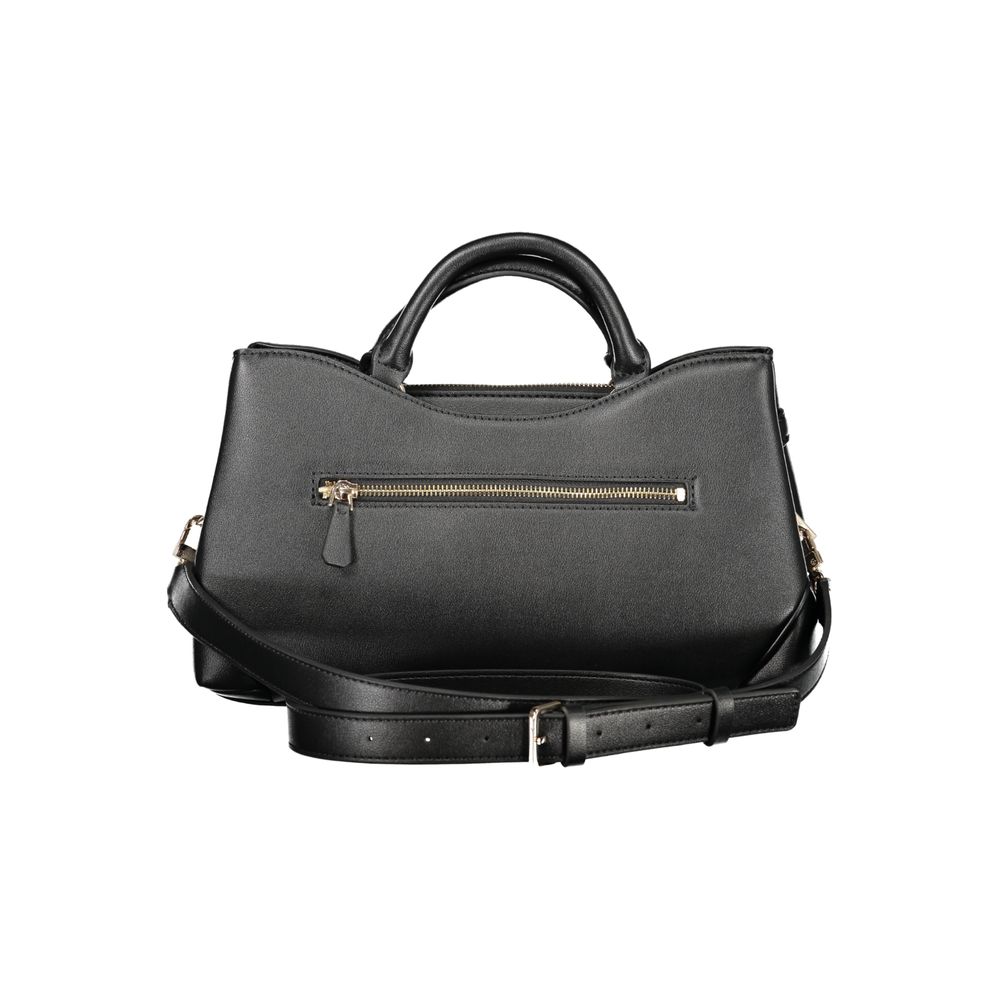 Guess Jeans Schwarze Damen-Handtasche aus Polyurethan