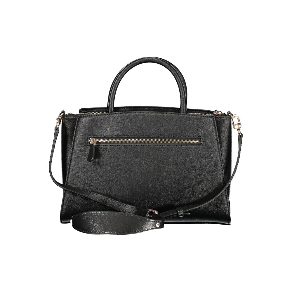 Guess Jeans Schwarze Damen-Handtasche aus Polyurethan