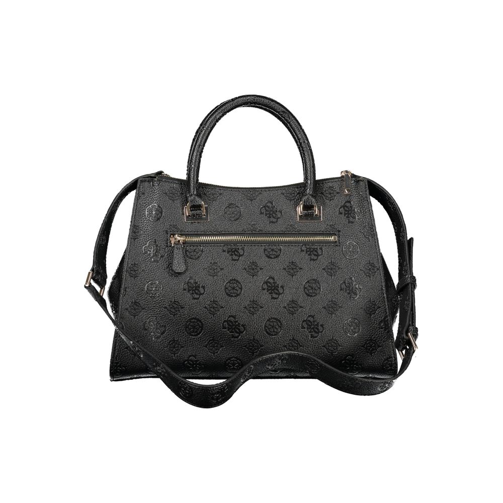 Guess Jeans Schwarze Handtasche aus Polyethylen