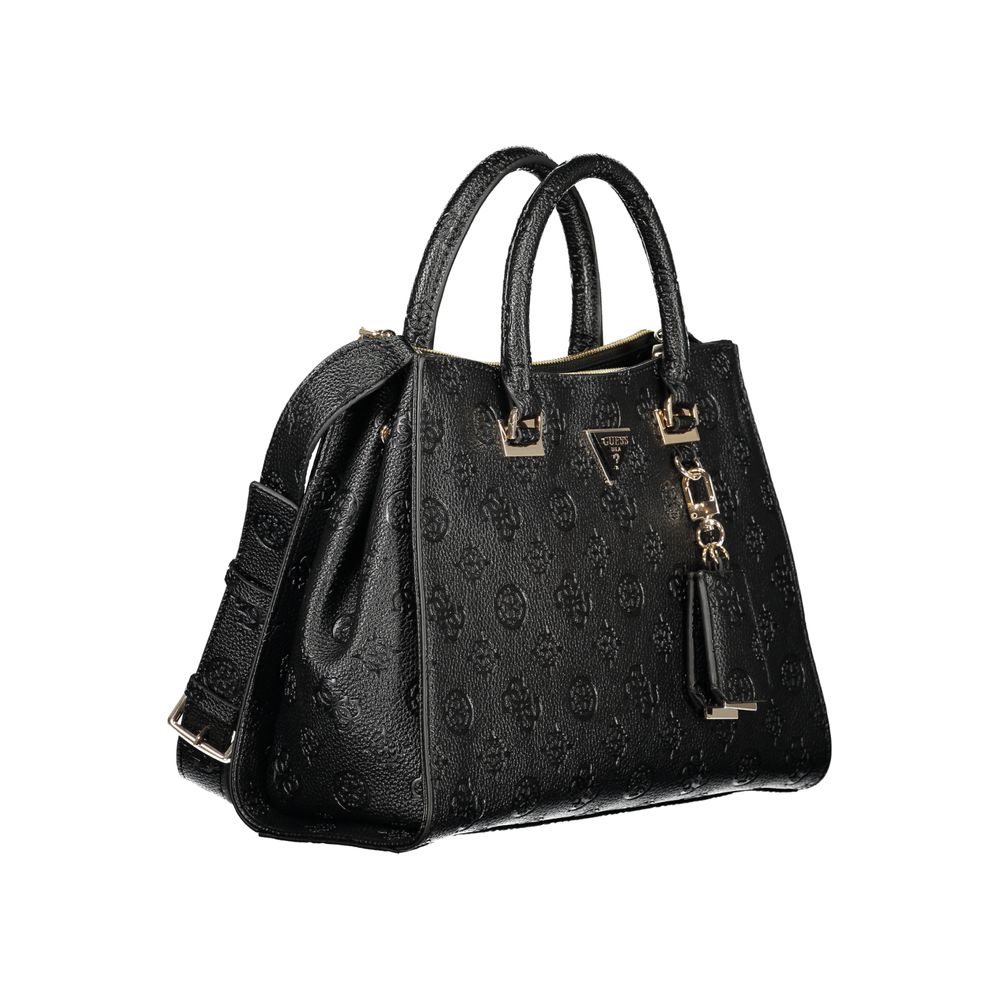 Guess Jeans Schwarze Handtasche aus Polyethylen