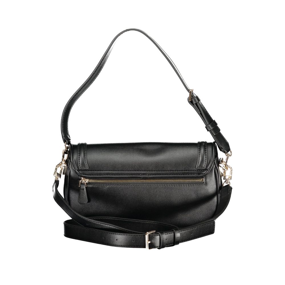 Guess Jeans Schwarze Damen-Handtasche aus Polyurethan
