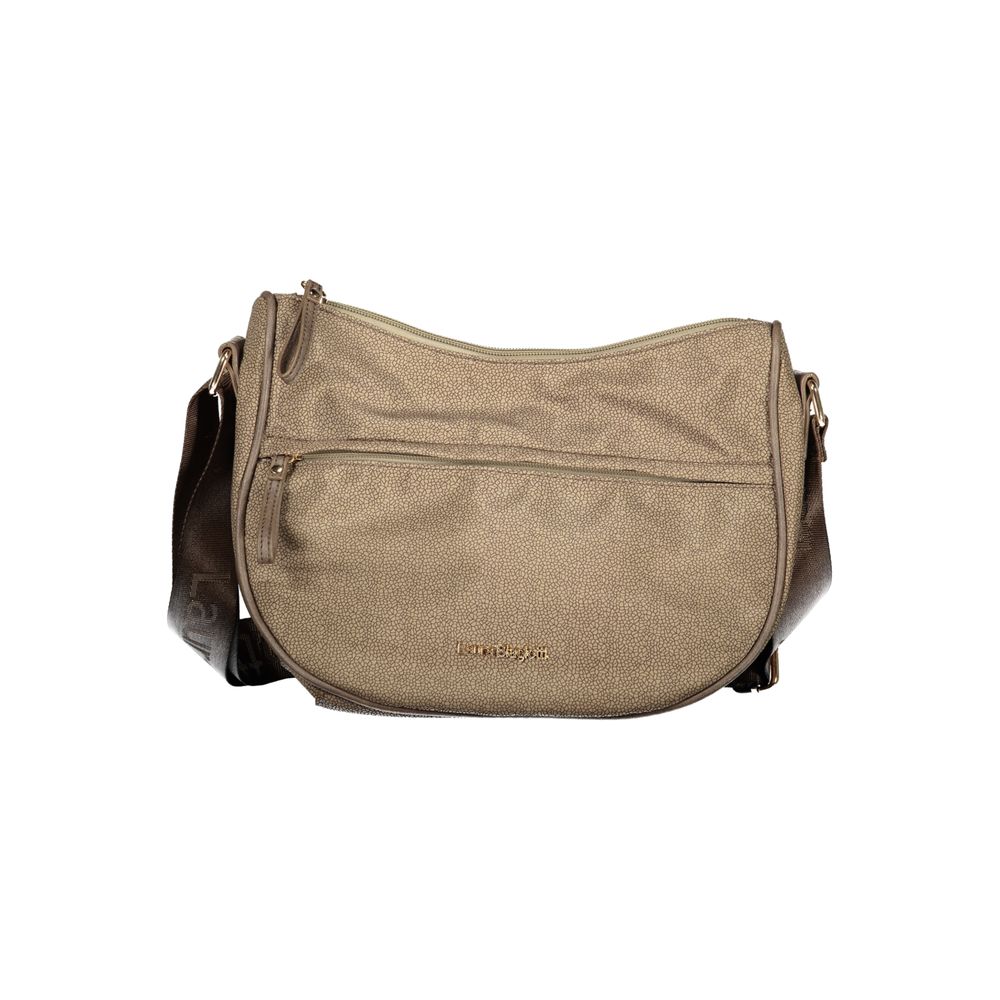 Laura Biagiotti Beigefarbene Polyester-Handtasche