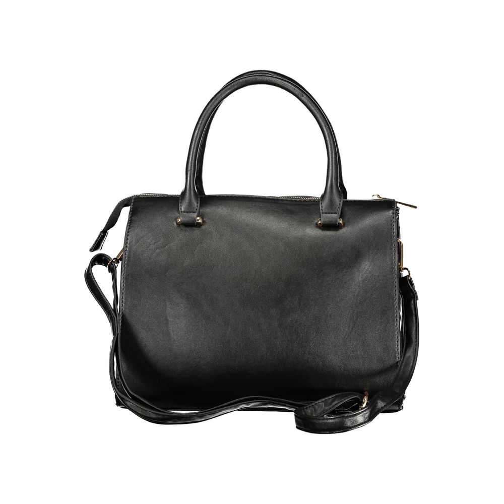 Laura Biagiotti Schwarze PVC-Handtasche