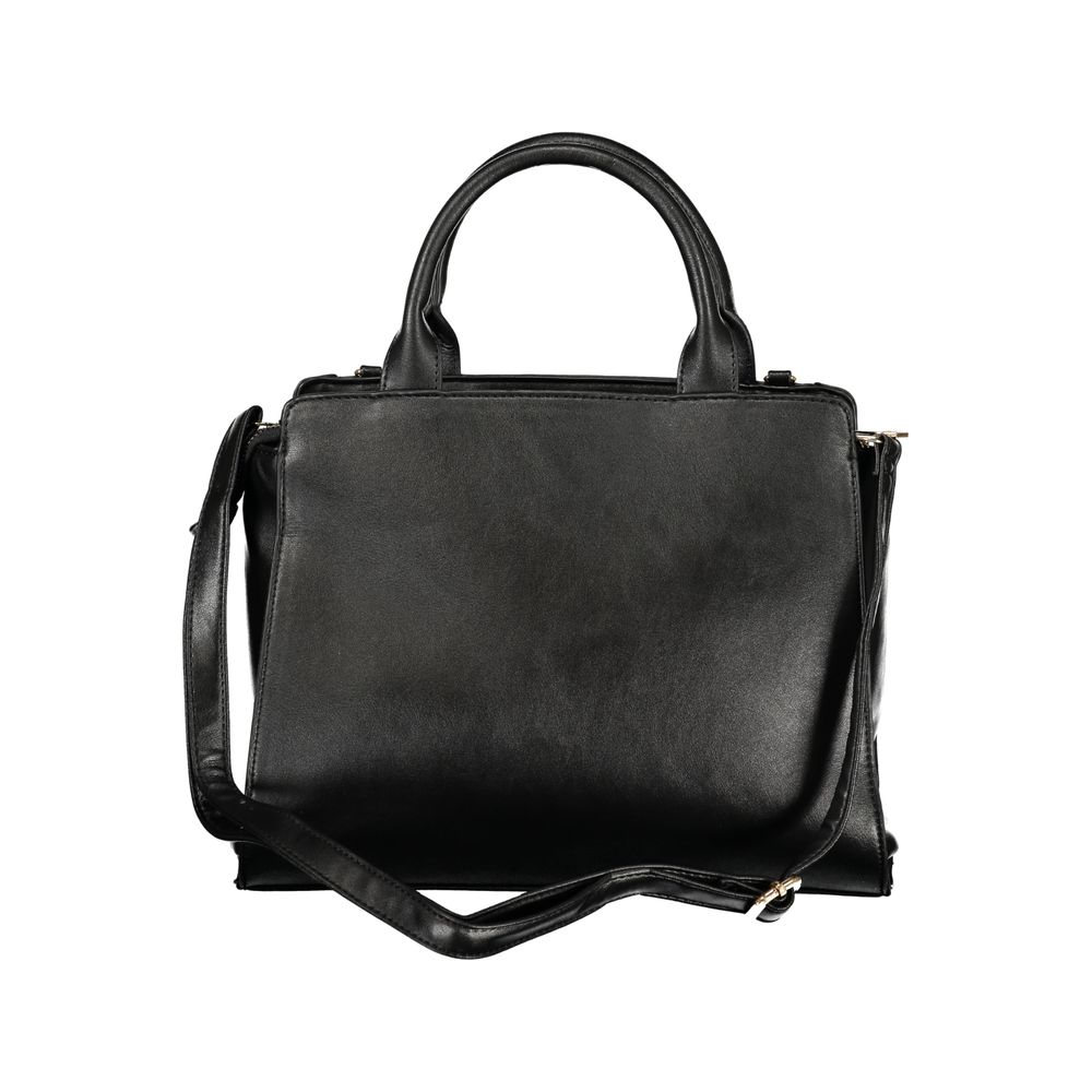 Laura Biagiotti Schwarze PVC-Handtasche