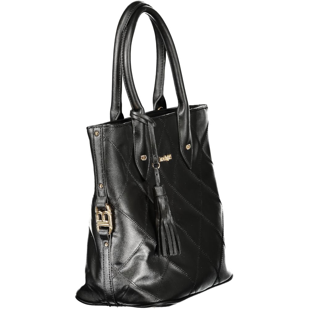 Laura Biagiotti Schwarze PVC-Handtasche