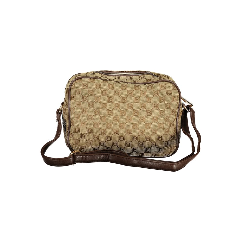 Laura Biagiotti Beigefarbene Polyester-Handtasche
