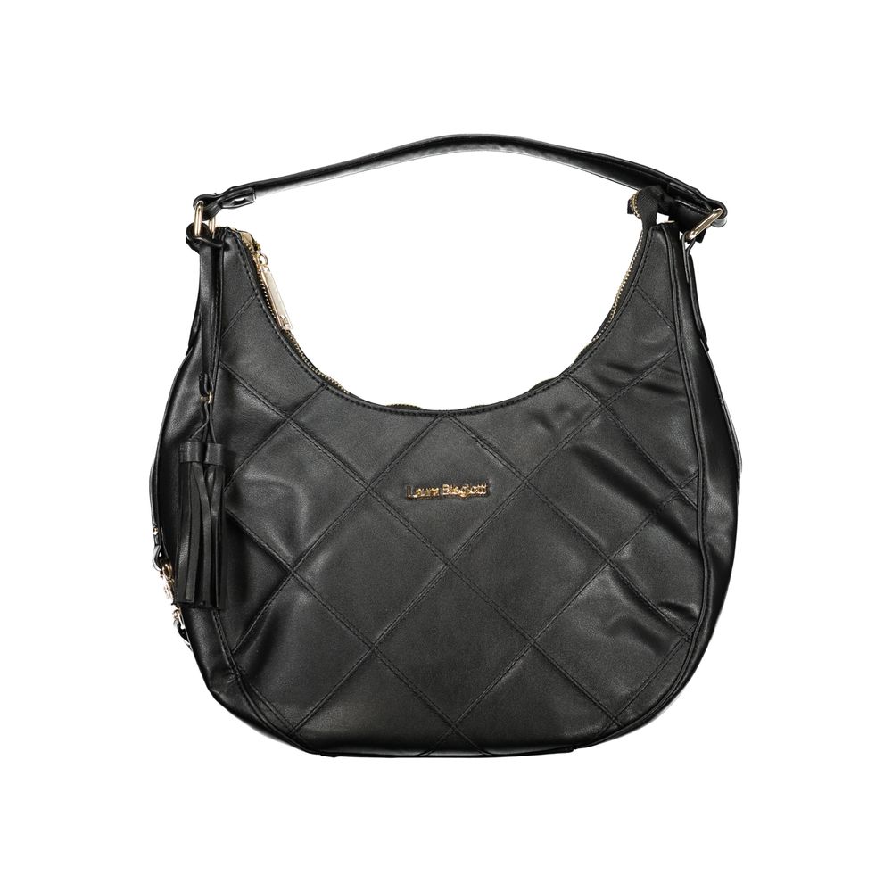 Laura Biagiotti Schwarze PVC-Handtasche