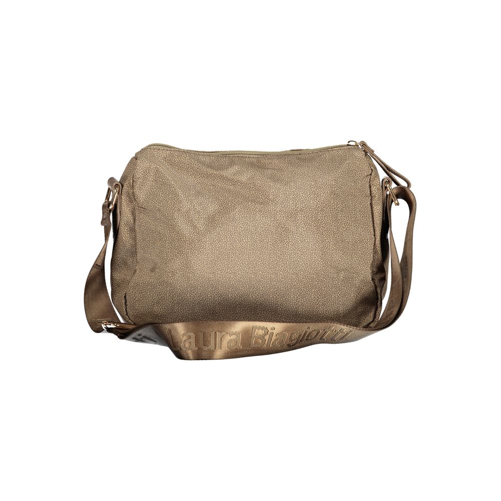 Laura Biagiotti Beigefarbene Polyester-Handtasche