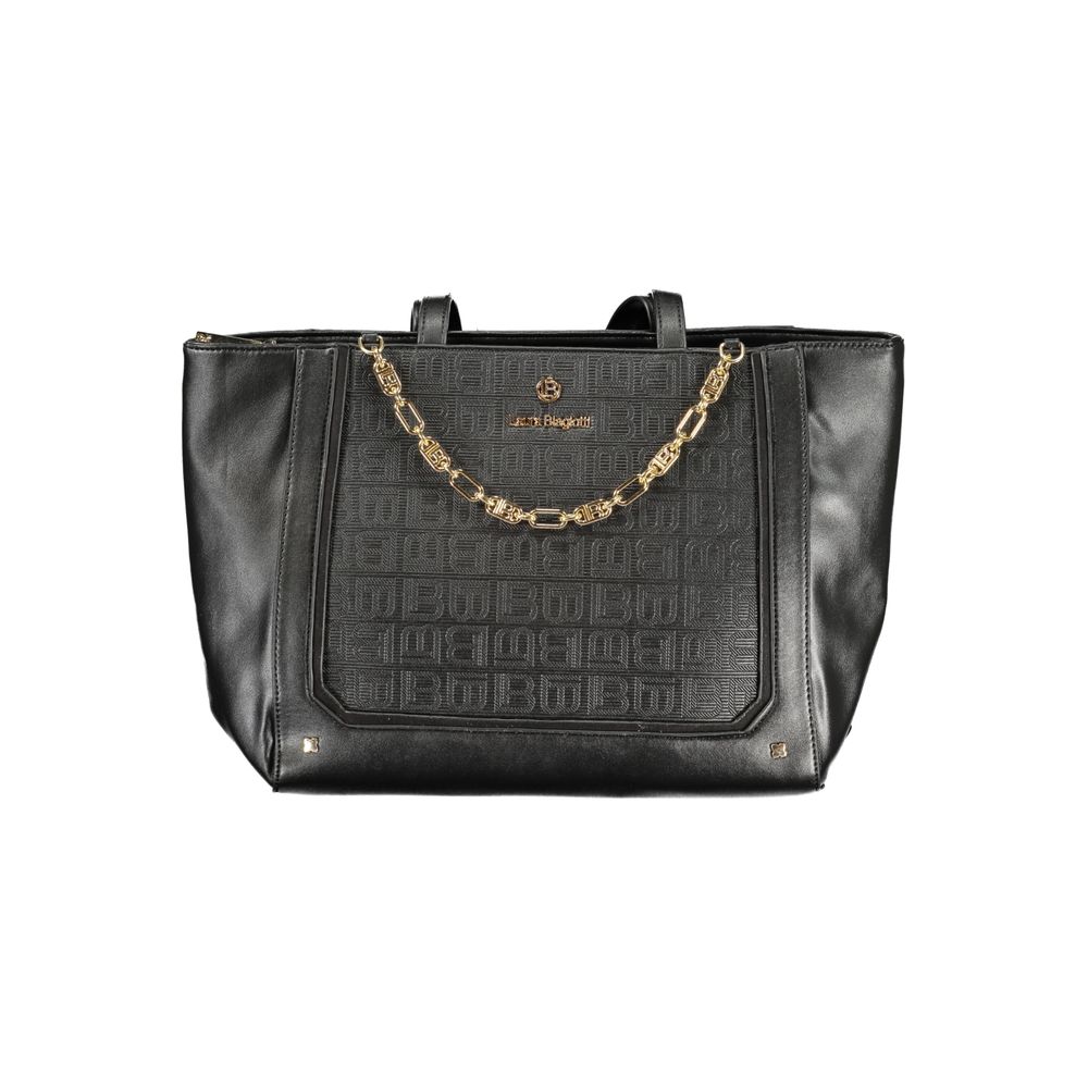 Laura Biagiotti Schwarze PVC-Handtasche