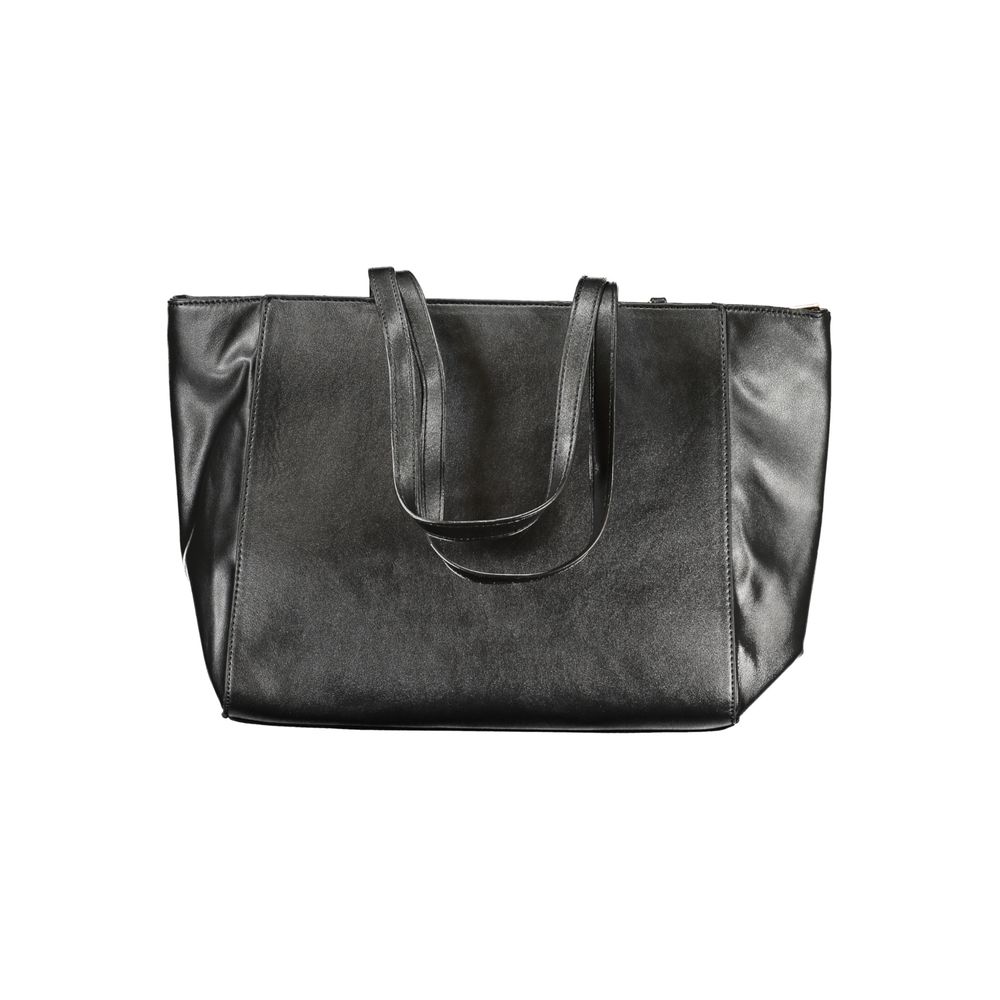 Laura Biagiotti Schwarze PVC-Handtasche