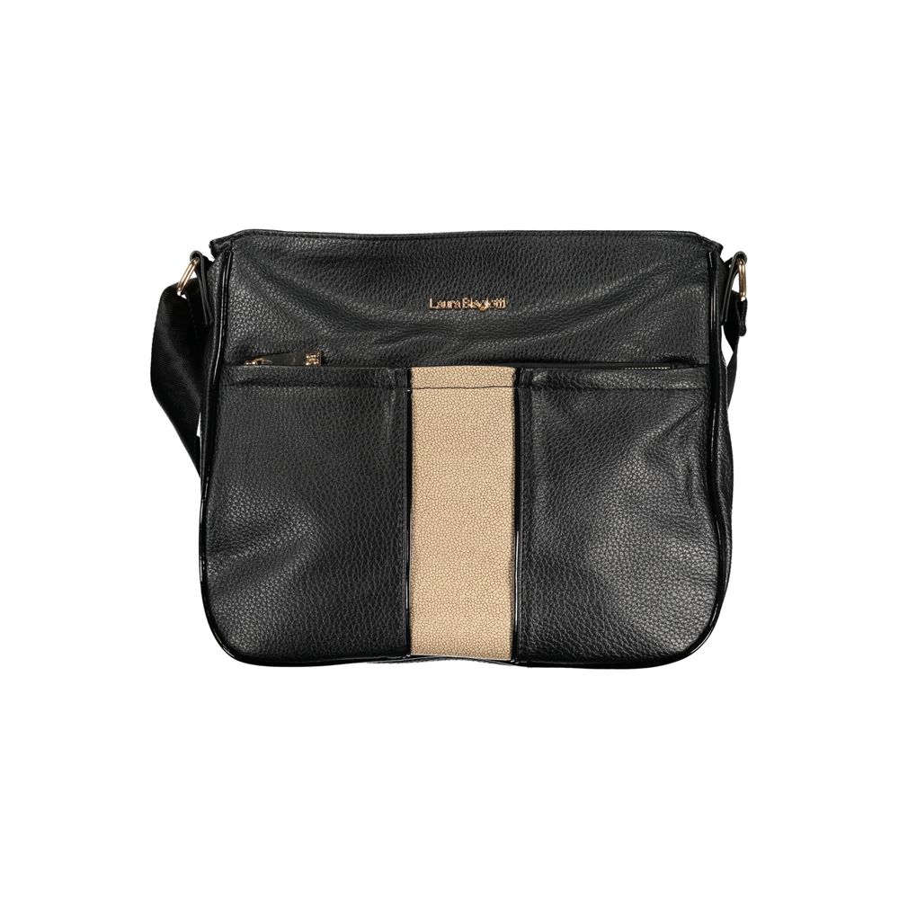 Laura Biagiotti Handtasche aus schwarzem PVC