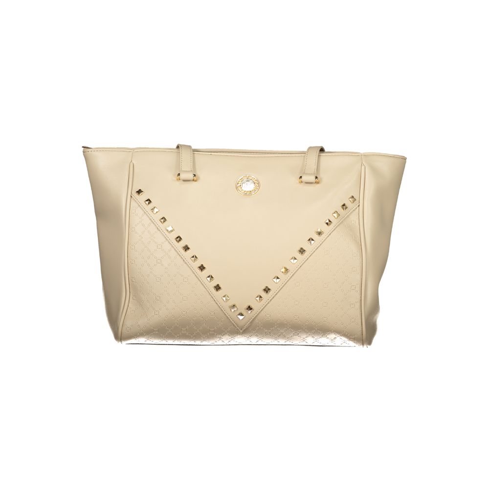 Laura Biagiotti Beigefarbene PVC-Handtasche