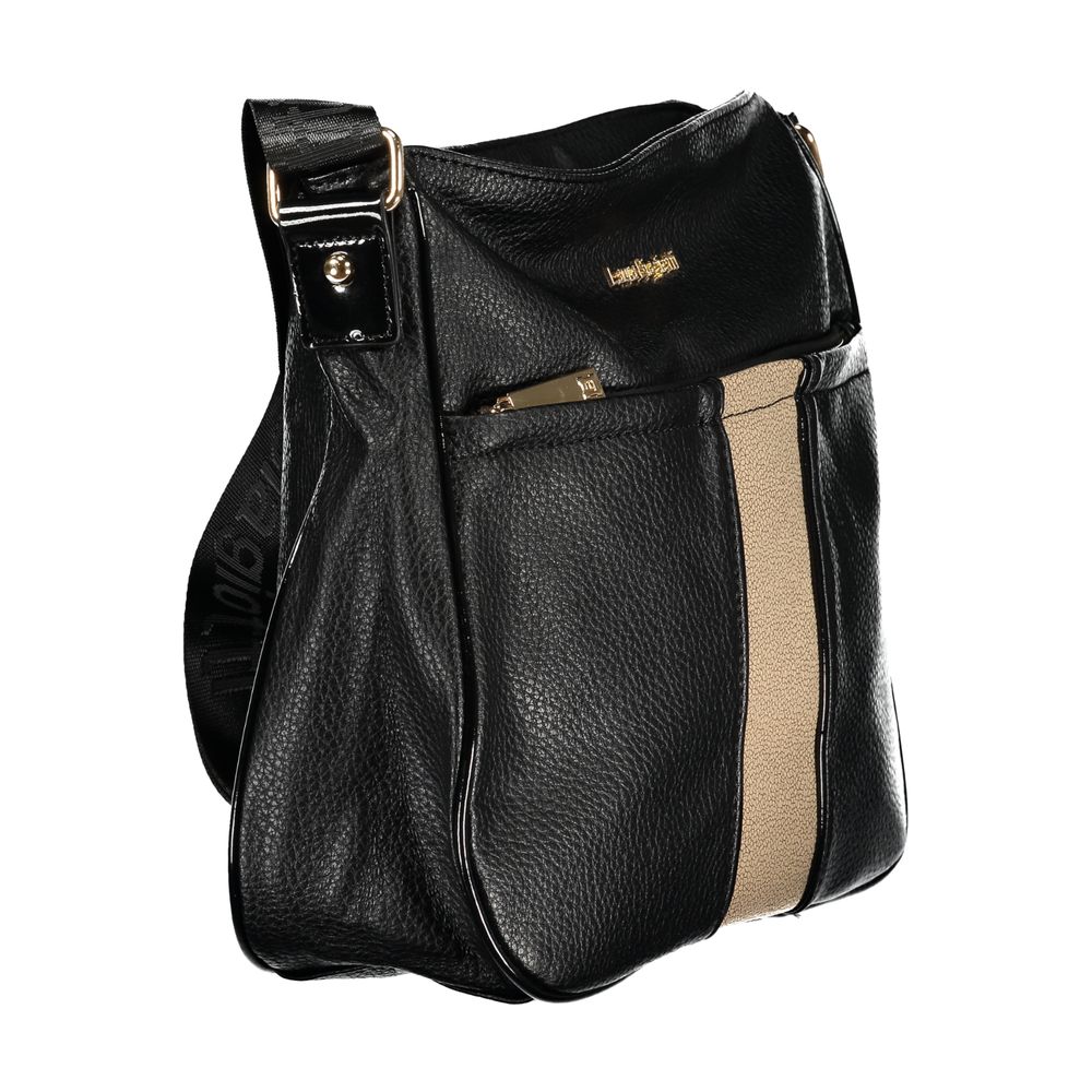 Laura Biagiotti Handtasche aus schwarzem PVC