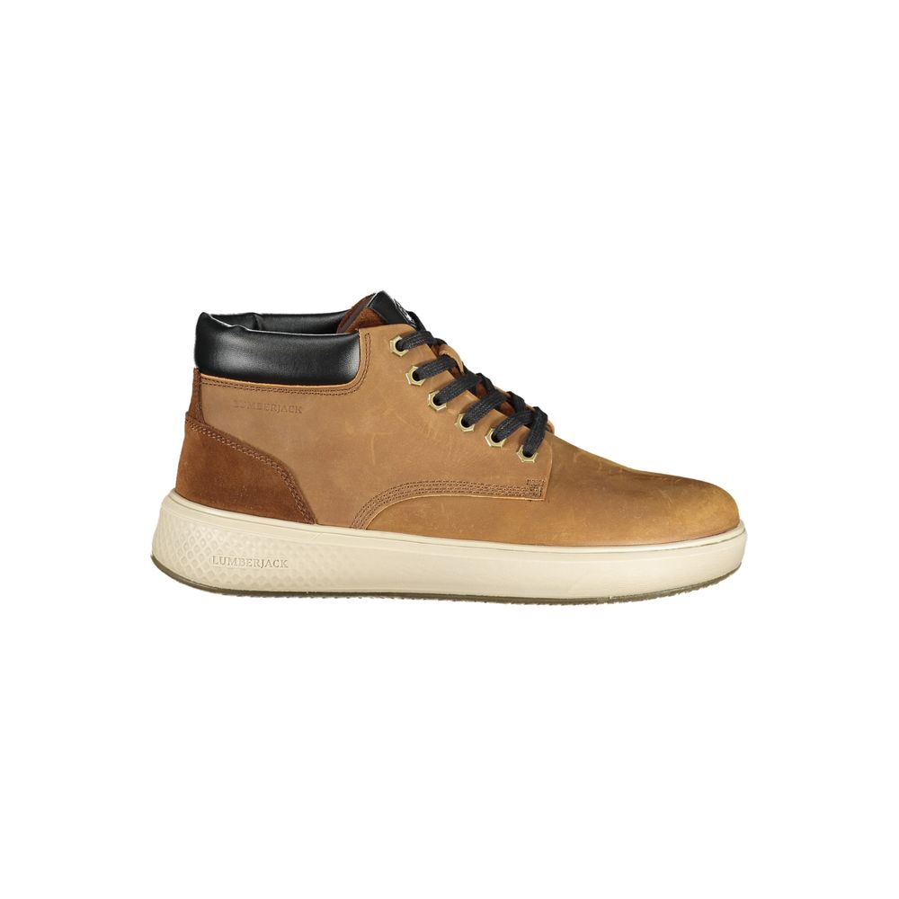 Lumberjack Brauner Polyester-Stiefelette
