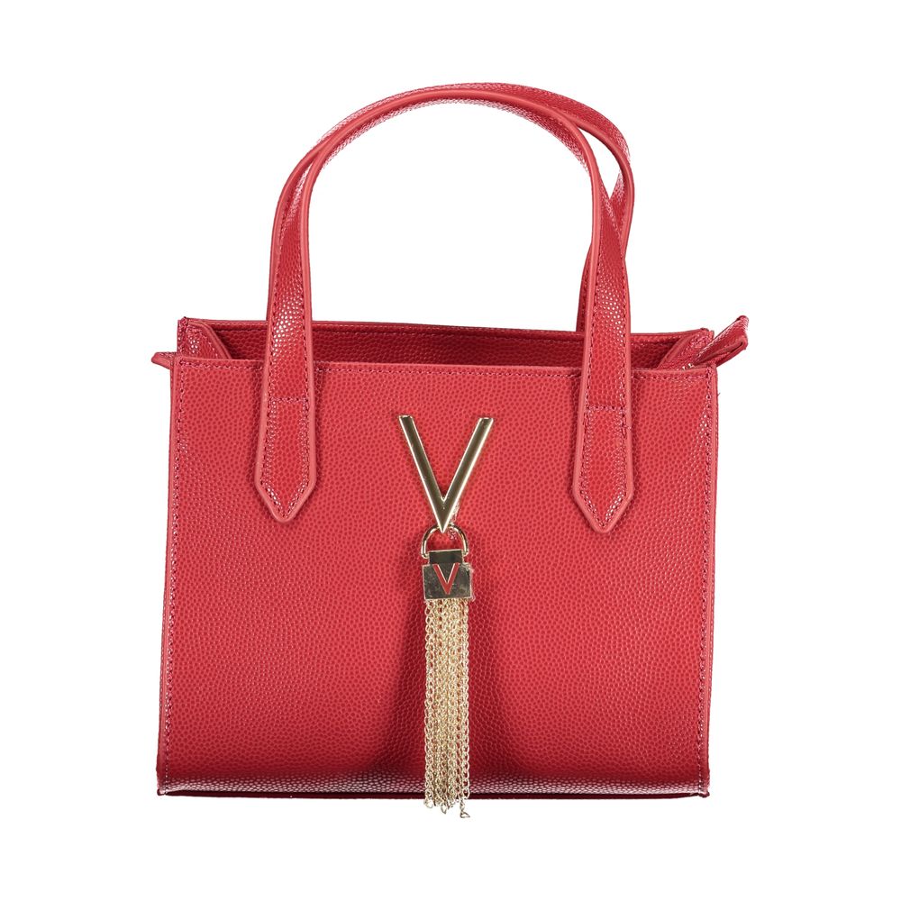 Mario Valentino Rote Damen-Handtasche aus Polyurethan