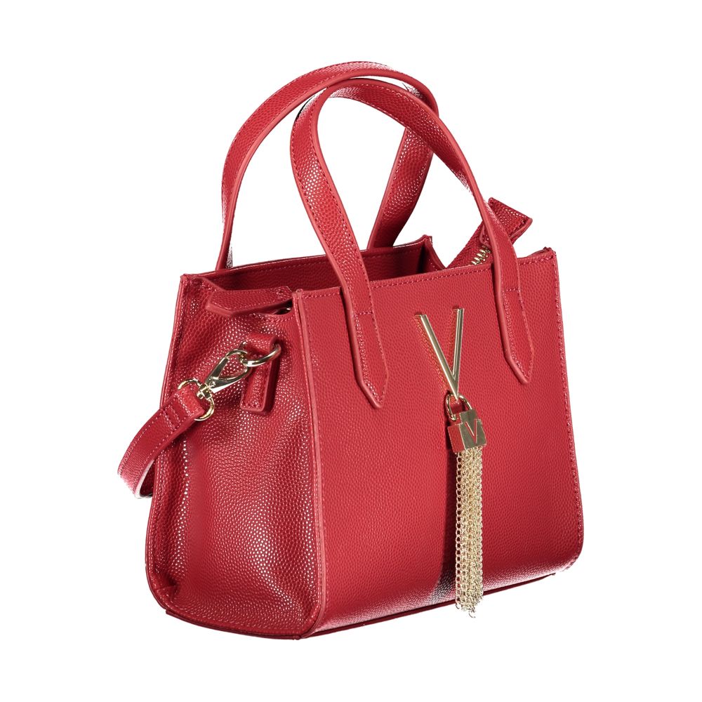 Mario Valentino Rote Damen-Handtasche aus Polyurethan