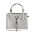 Mario Valentino Grau-weiße Polyethylen-Handtasche