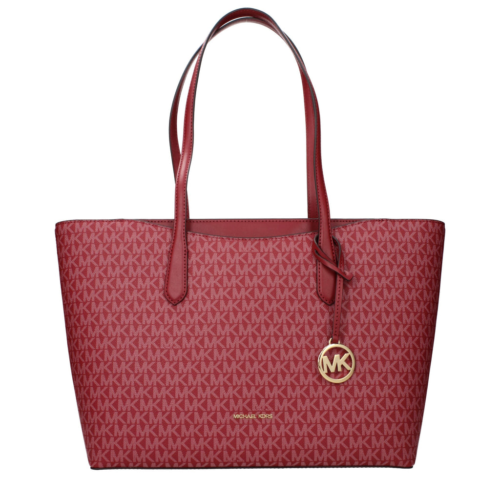 Michael Kors Rote Stoff-Umhängetasche
