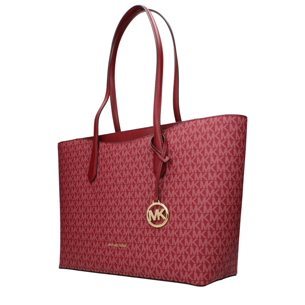 Michael Kors Rote Stoff-Umhängetasche