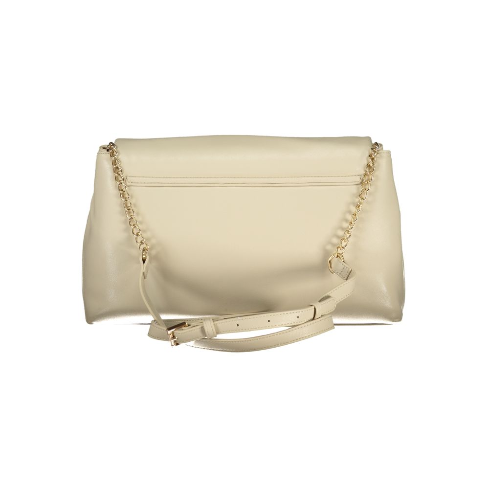 Mario Valentino Schultertasche aus Polyurethan in Beige für Damen