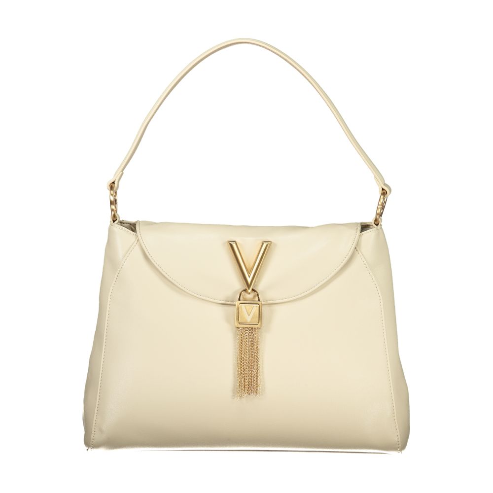 Mario Valentino Schultertasche aus Polyurethan in Beige für Damen