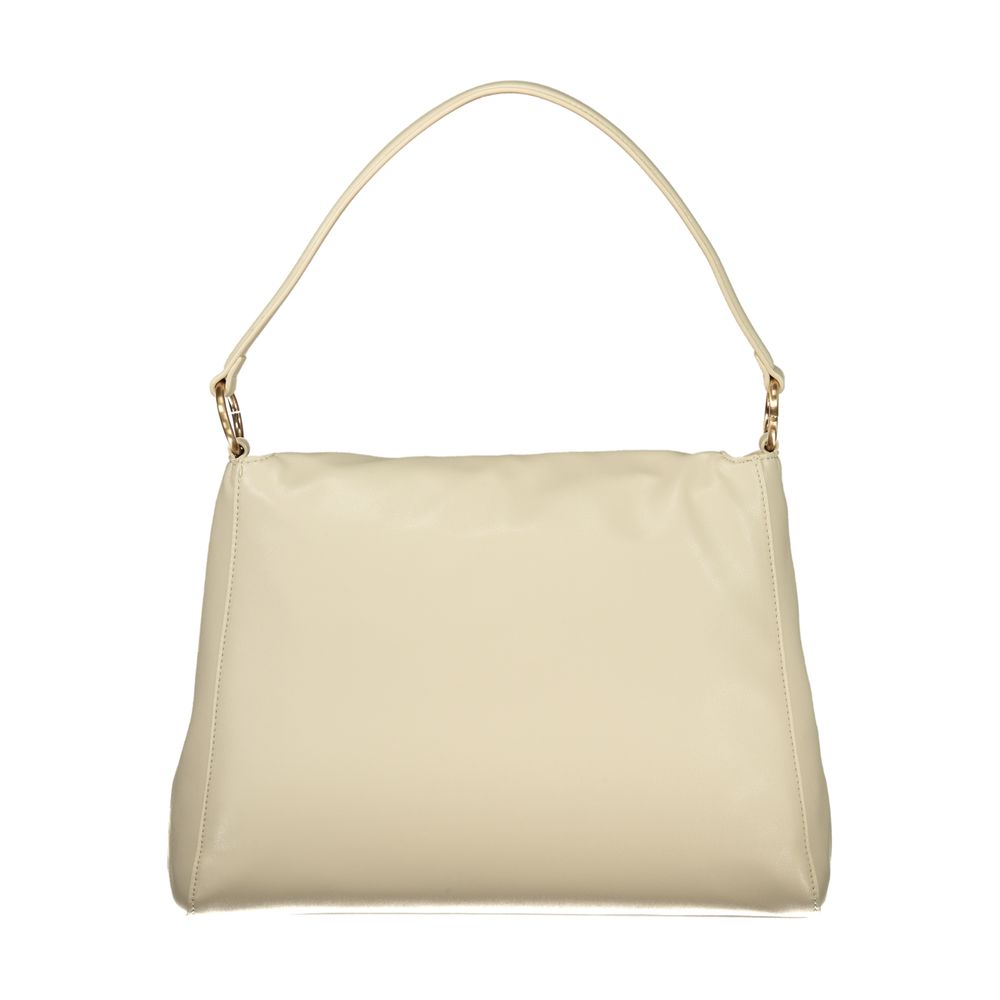Mario Valentino Schultertasche aus Polyurethan in Beige für Damen