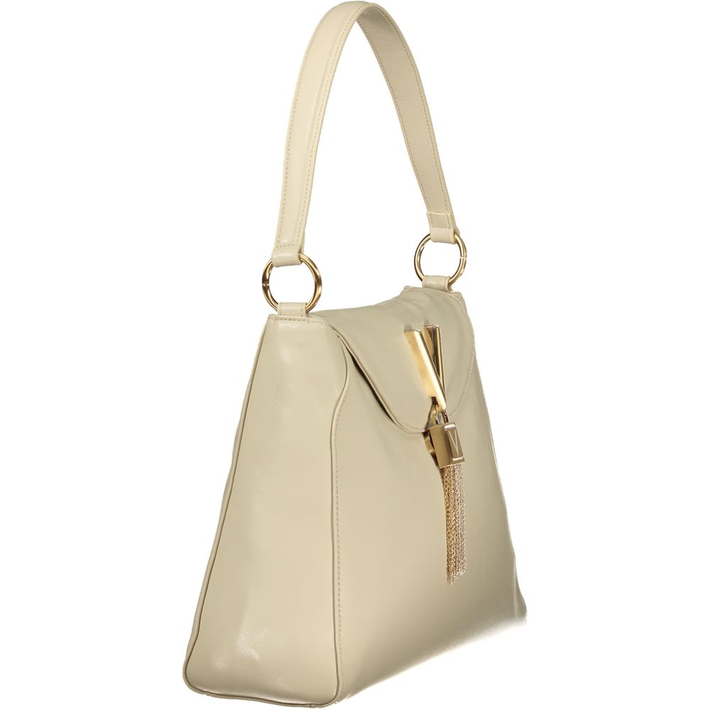 Mario Valentino Schultertasche aus Polyurethan in Beige für Damen