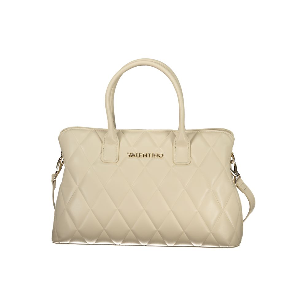 Mario Valentino Damen-Handtasche aus beigem Polyurethan