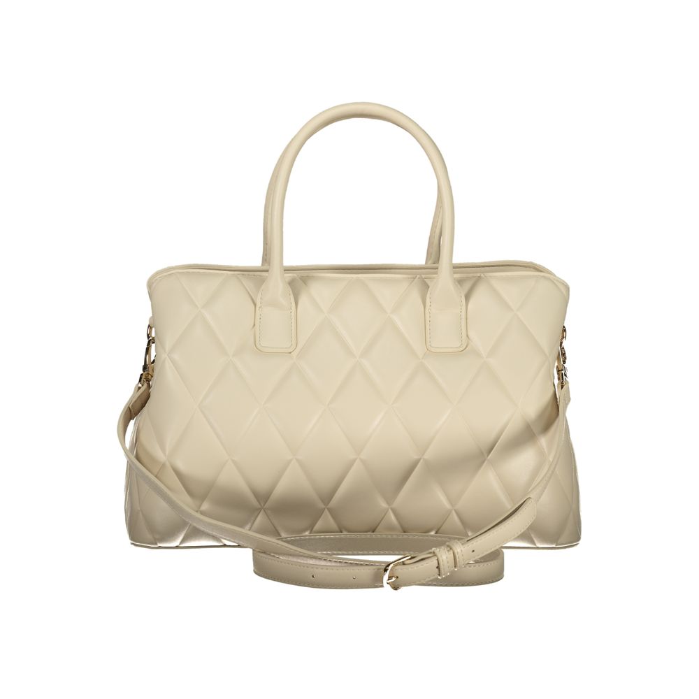 Mario Valentino Damen-Handtasche aus beigem Polyurethan
