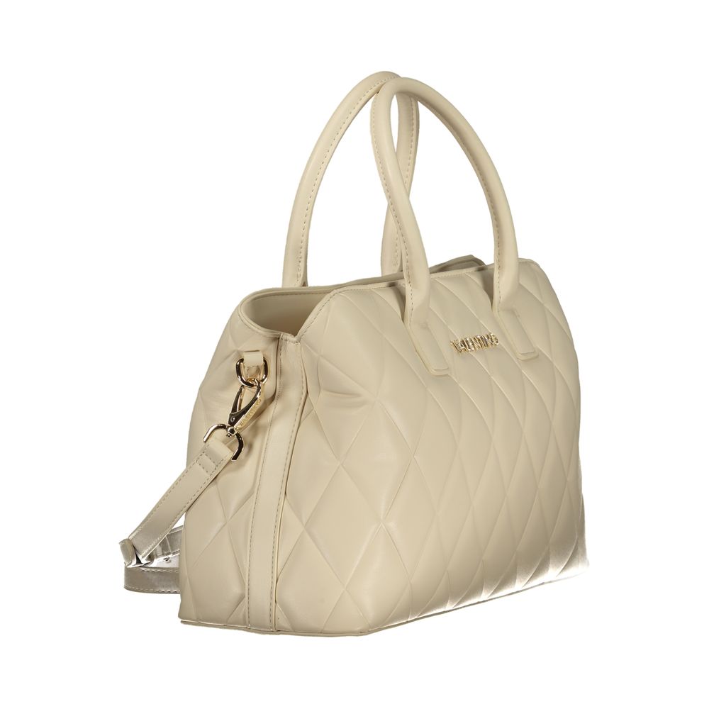 Mario Valentino Damen-Handtasche aus beigem Polyurethan