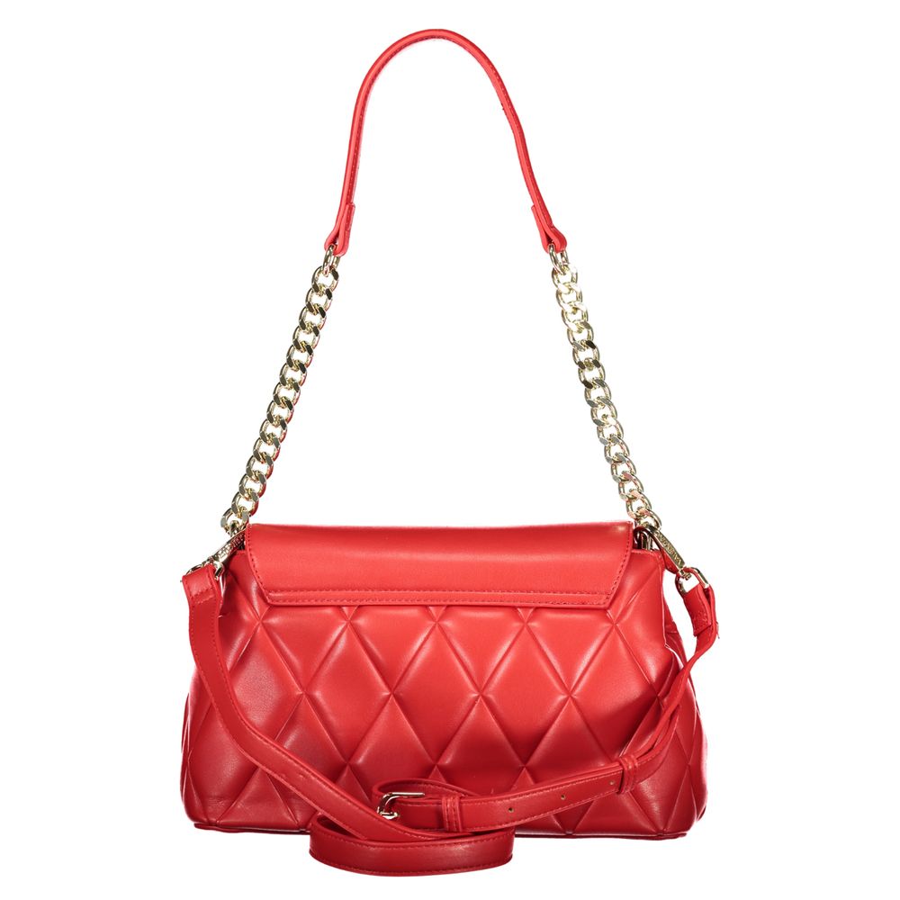 Mario Valentino Rote Damen-Handtasche aus Polyurethan